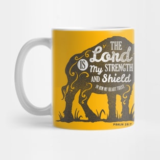 Motivation Quotes-The lord is my strenght Mug